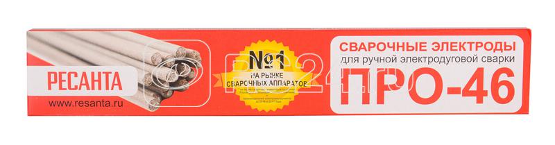 Электрод для ручной дуговой сварки ПРО-46 Ф2.5 (1кг) Ресанта 71/6/34