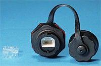 Модуль промышленный KJ-IE-8P8C-C6-180-BK Keystone Jack RJ45 (8P8C) IP67 кат.6 с защ. крышкой черн. Hyperline 47406