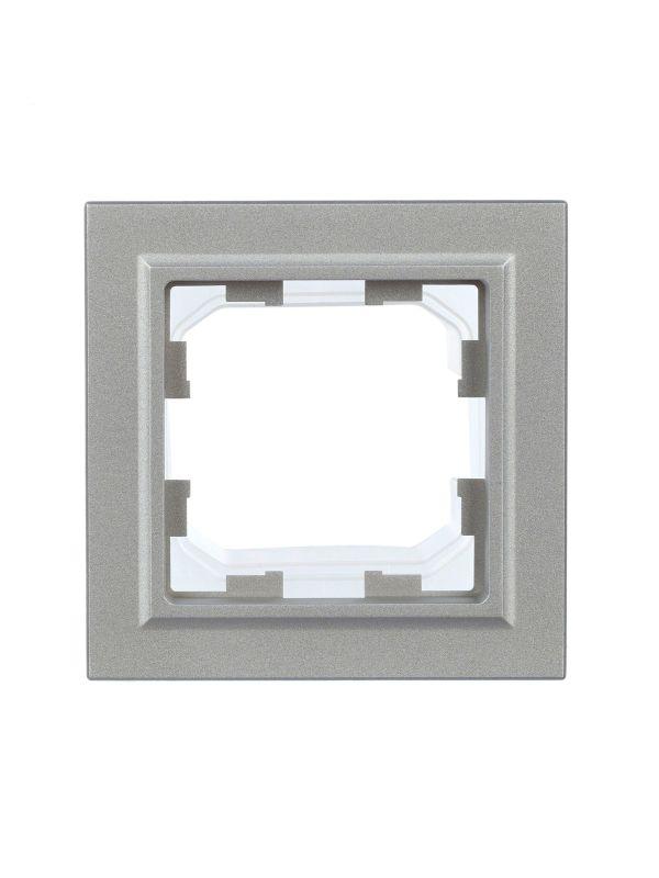 Рамка 1-м IP44 BRITE РУ-1-БрА-44 алюм. IEK BR-M12-44-K47