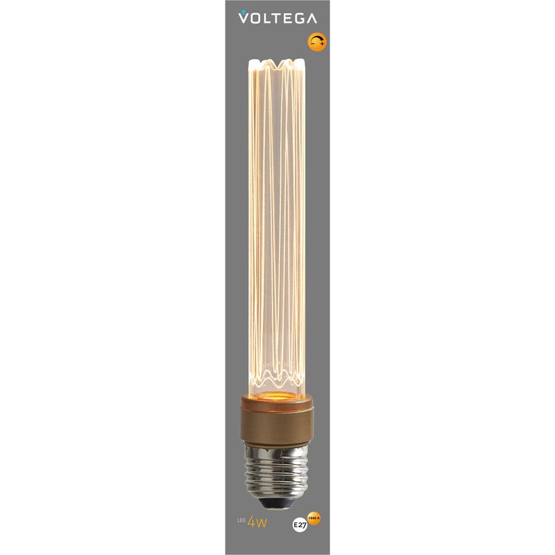 Лампа светодиодная филаментная Loft 271 T30 4Вт 1800К E27 DIM Voltega 8570