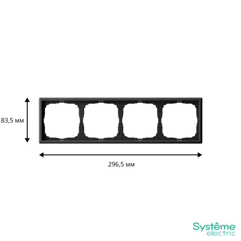 Рамка 4-м ArtGallery универс. карбон SE GAL001004