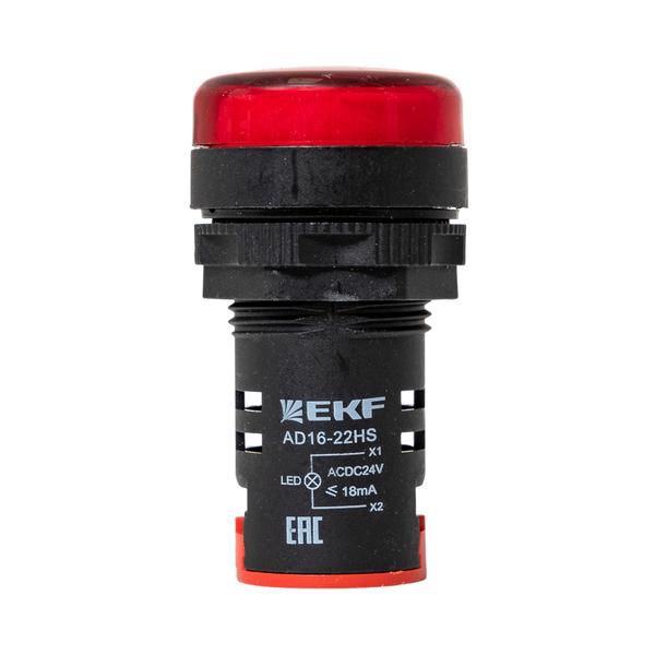 Матрица светодиодная AD16-22HS крас. 24В DC EKF ledm-ad16-r-24