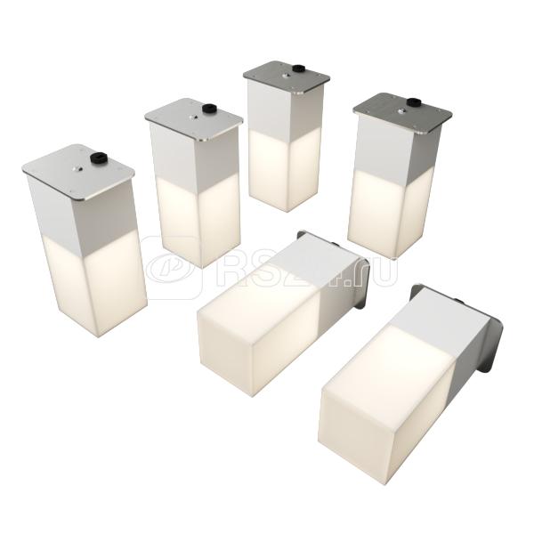 Светильник светодиодный RVE-LBX-LUMO60-PLAZA5010-6-GR квадрат грильято 6шт 40х40х100мм 14Вт встраиваемый 4000К бел. RVElektro RVE00003289