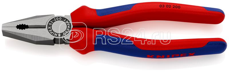 Плоскогубцы комбинированные L-200мм Knipex KN-0302200SB Плоскогубцы комбинированные L-200мм Knipex KN-0302200SB