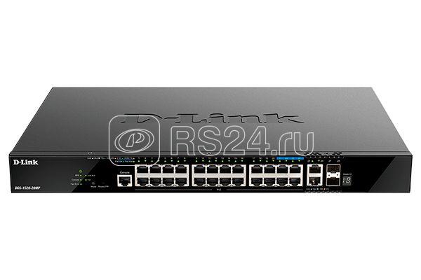 Коммутатор управляемый L3 DGS-1520-28MP/A1A стекируемый (20 портов 10/100/1000Base-T 4 порта 100/1000/2.5GBase-T 2 порта 10GBase-T и 2 порта 10GBase-X SFP+ D-link 1857422