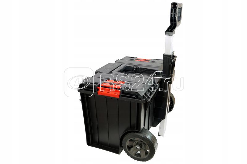 Ящик для инструментов профессиональный на колесах с телескопич. ручкой 59х44х77см SYSTEM ONE CART QBRICK 146158