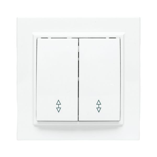 Переключатель проходной 2-кл. СП Минск 10А IP20 бел. Basic EKF ERV10-027-10