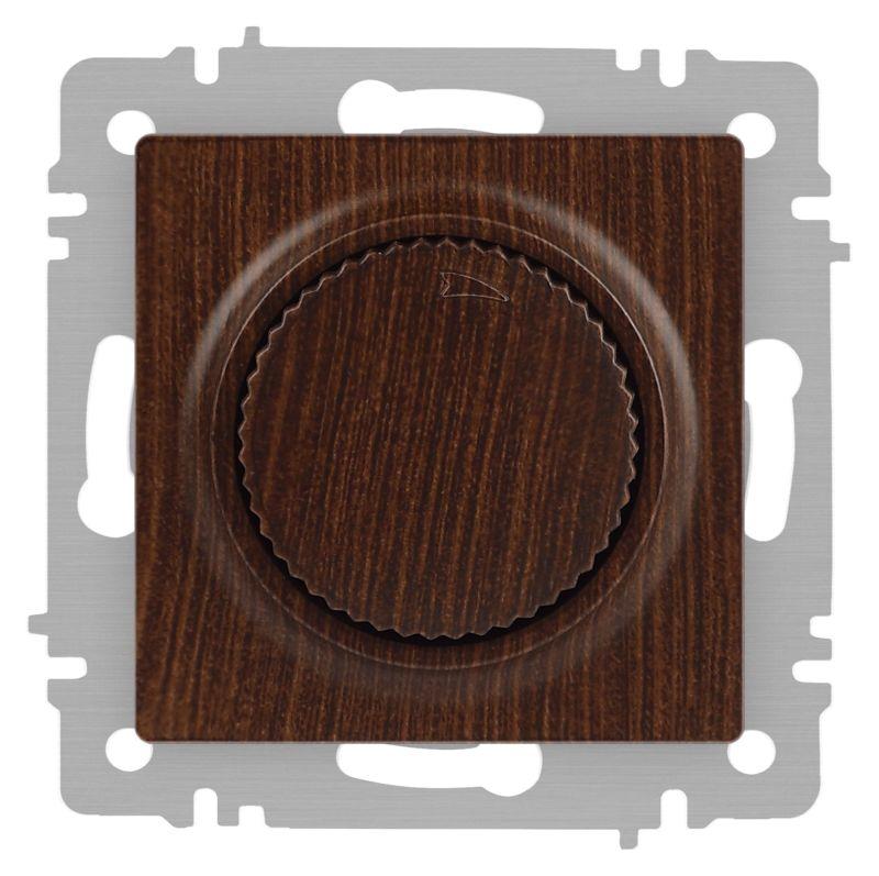 Светорегулятор поворотный СП Accent 6-401-10 600Вт 230В IP20 венге Intro Б0063687