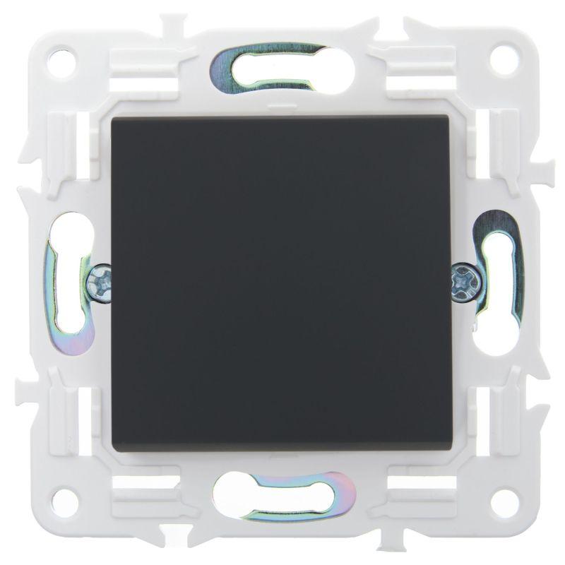 Выключатель проходной 1-кл. SKANDY 10А SK-V02G графит IEK SK-V12-0-10-K53