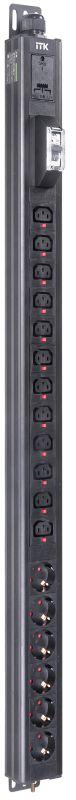 Блок распределения питания BASE PDU PV1112 23U 1ф 32А 6SCHUKO 12C13 3м IEC60309 ITK BS-PV-43-12C13-06D-12