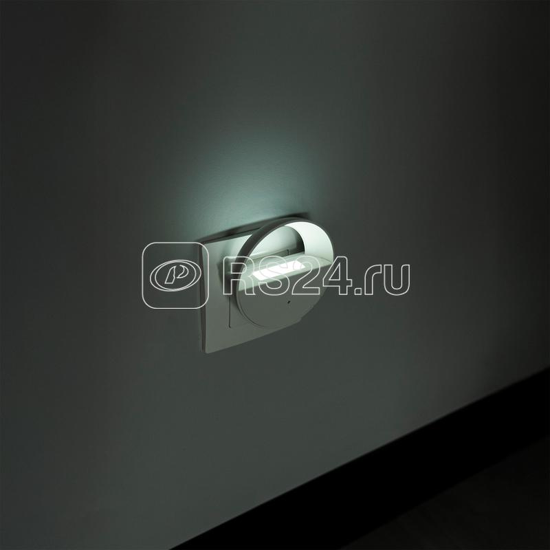 Светильник светодиодный JN-02-L 0.5Вт 6500К IP20 ночник в розетку датчик освещенности JazzWay 5062009