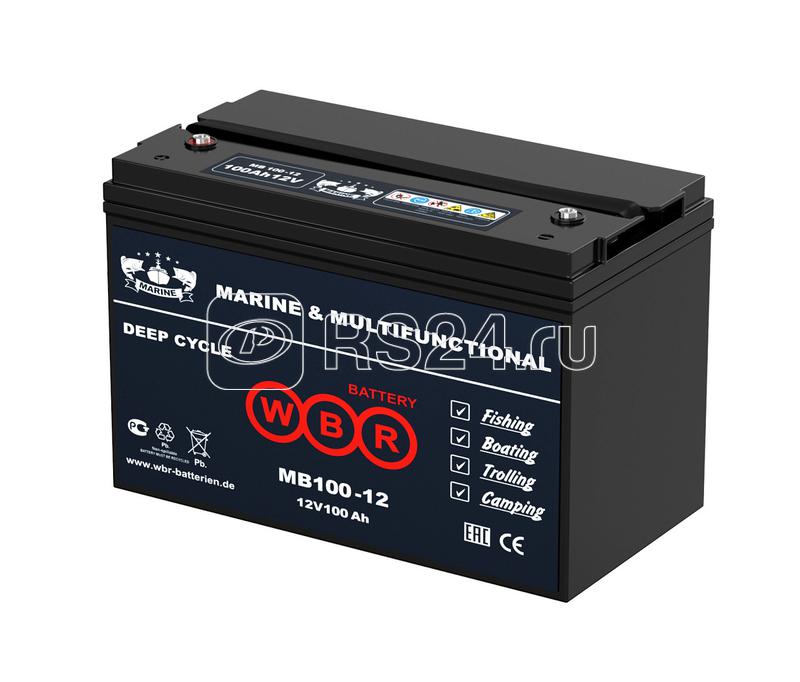 Аккумулятор тяговый лодочный 12В 100А.ч WBR MB100-12 WBR