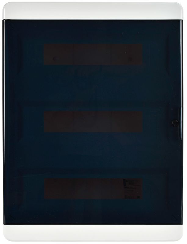 Корпус ЩРВ-П-54 TEKFOR IP41 черн. прозр. дверь пластик. IEK TF5-KP12-V-54-41-K01-K03