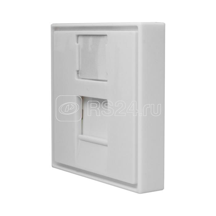 Панель лицевая 1 порт 45х45 Keystone шторка (DIY) SUPRLAN 10-0304-1