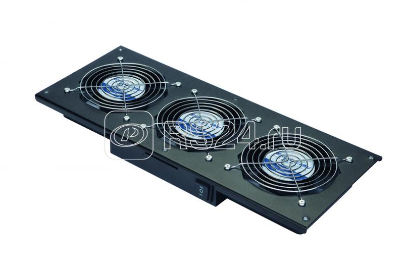 Модуль вентиляторный потолочный 3 вентилятора термореле 3 положения черн. Eurolan 60A-90-11-30BL