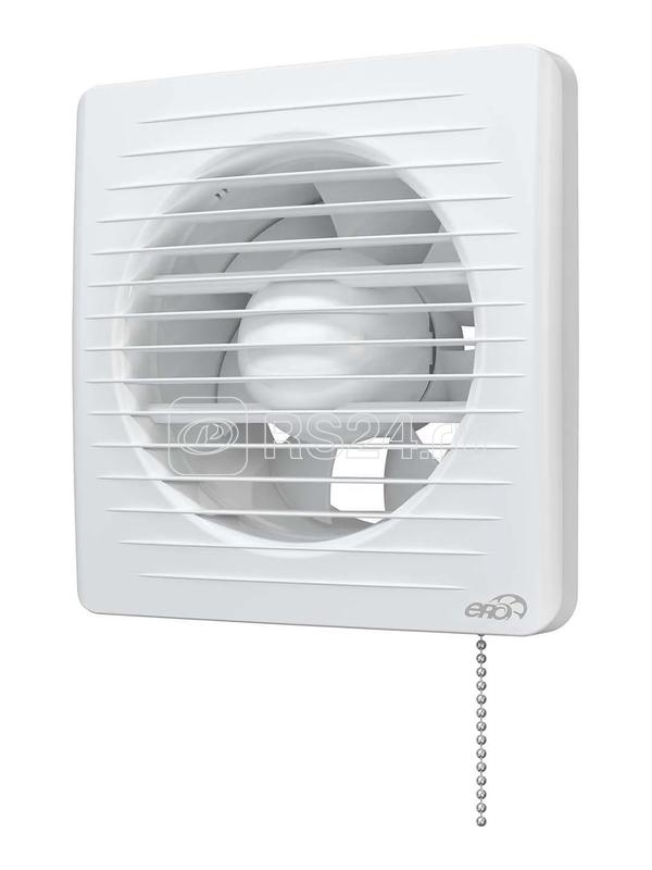 Вентилятор вытяжной осевой D125 с антимоскитн. сеткой шнур. тягов. выключателем ERA 5-02