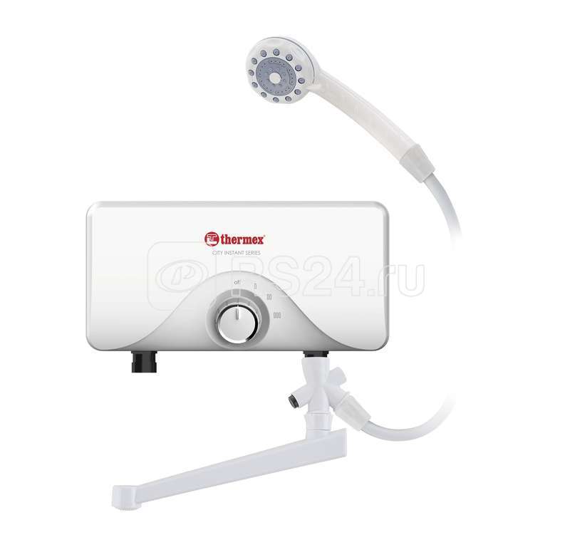 Водонагреватель проточный THERMEX City 3500 над раковиной 3.5кВт 230В Thermex 211004