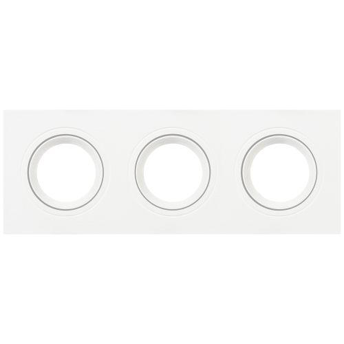 Светильник встраиваемый декоративный KL92-3 WH MR16/GU5.3 бел. пластик. Эра Б0054376