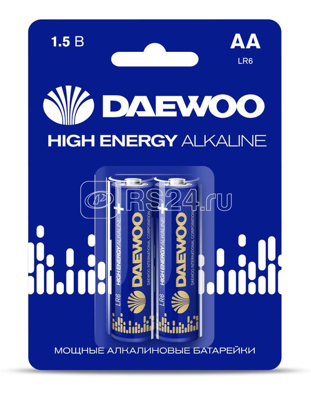 Элемент питания алкалиновый AA/LR6 1.5В High Energy Alkaline 2021 BL-2 (уп.2шт) DAEWOO 5030299