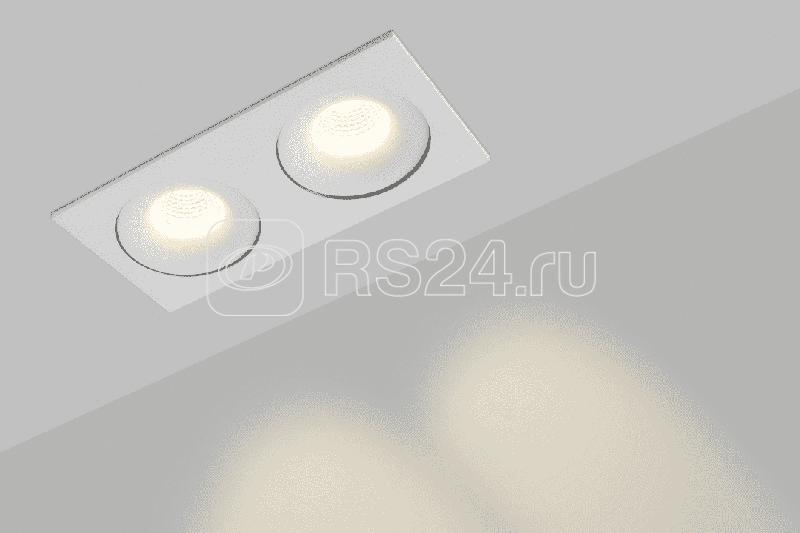 Корпус светильника COMBO-2S2-WH IP20 потолочн. встраив. наклон.-поворотн. бел. SWG PRO 00-00004158