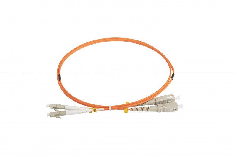Патч-корд FC-D2-50-LC/PR-SC/PR-H-1M-LSZH-OR (FC-50-LC-SC-PC-1M) волоконно-оптический (шнур) MM 50/125 LC-SC duplex LSZH 1м Hyperline 28384