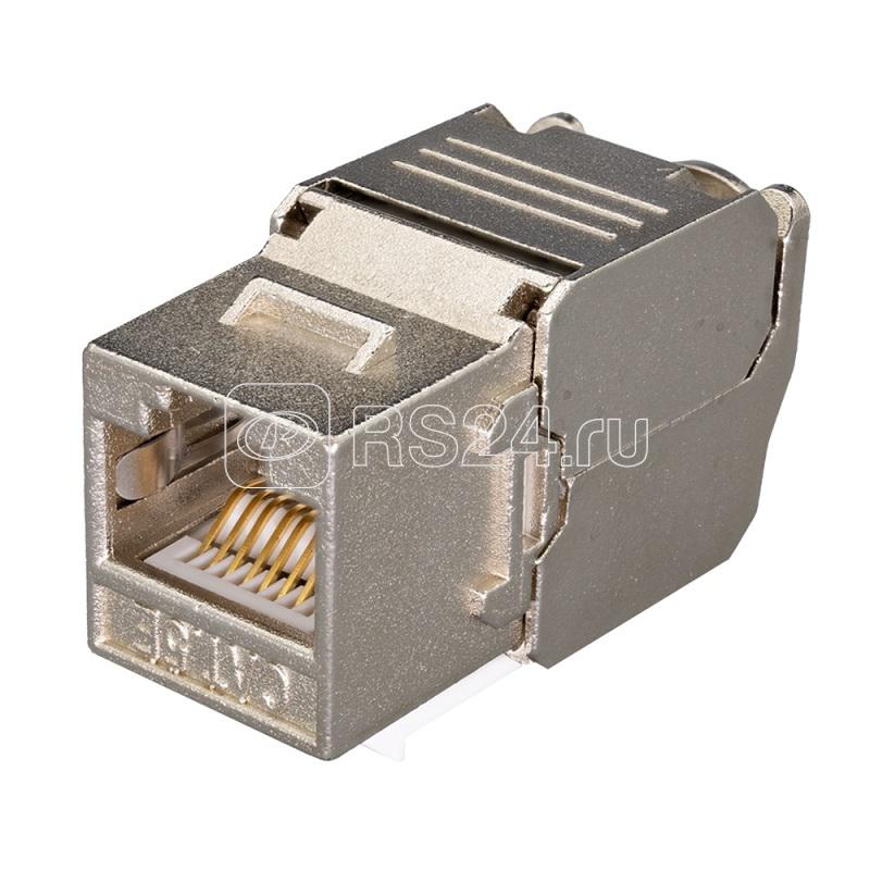 Модуль розеточный Keystone Jack 8P8C RJ-45 FTP кат.5E заделка без инструмента 180град. (DIY) SUPRLAN 10-0328-1