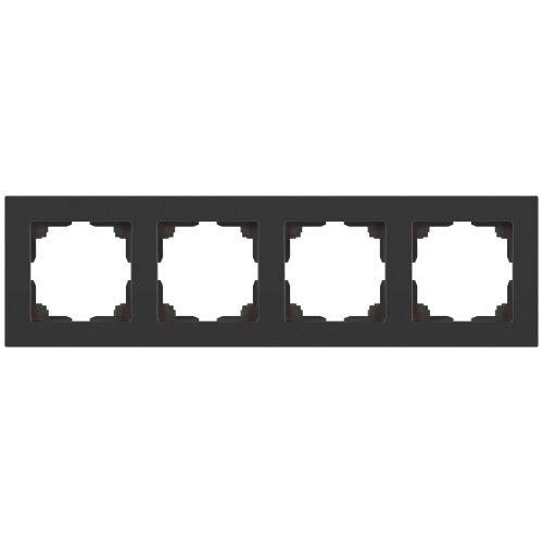 Рамка 4-м СП Accent 6-504-07 графит Intro Б0063718