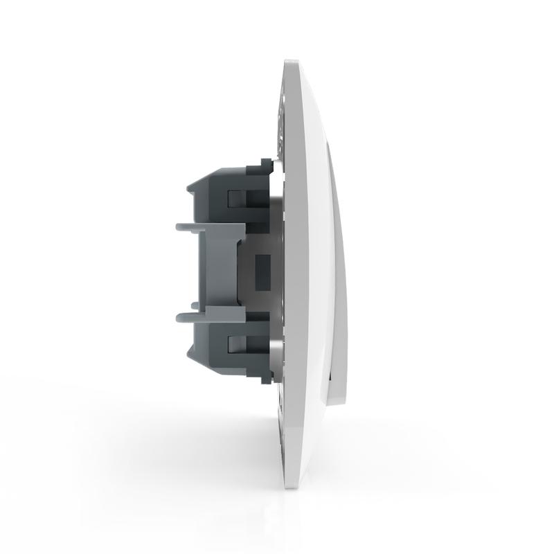 Переключатель проходной 1-кл. СП AVA 10А IP20 в сборе бел. TOKOV LIGHTTKL-AV-P1F-C01