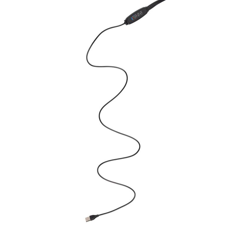 Светильник светодиодный "КРИСТАЛЛ" CTL2-USB-bl Agro 4х10Вт IP40 для растений спектр 4 плафона на прищепке пульт на шнуре красн./син. ФАZА 5068810