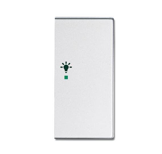 Клавиша двойная прав. освещен. сер.алюм. ABB 2CKA006220A0168