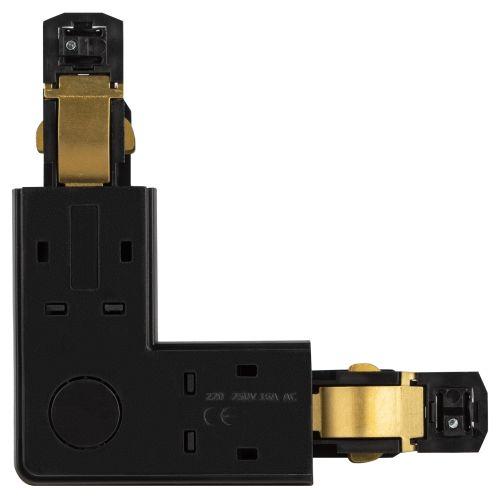 Коннектор угловой наружный STR-30-B-CN-LE для накладного/подвесного трехфазного шинопровода черн. Эра Б0049722