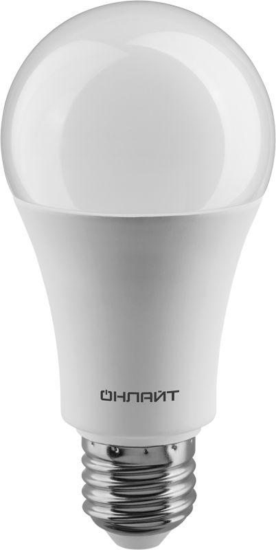 Лампа светодиодная 61 158 OLL-A60-20-230-4K-E27 20Вт грушевидная 4000К нейтр. бел. E27 2000лм 176-264В ОНЛАЙТ 61158