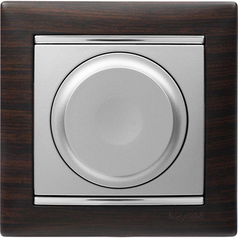 Светорегулятор поворотный универсальный Valena Classic 2-проводный 5-300Вт алюм. Leg 770263