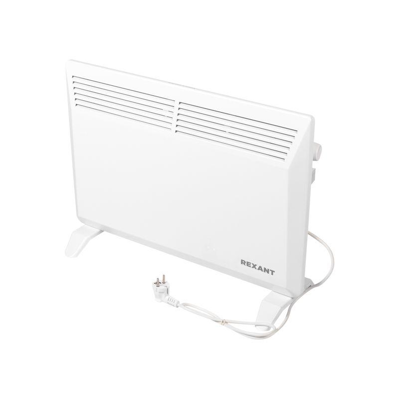 Конвектор электрический 1.5кВт с механическим термостатом; СТИЧ нагревательный элемент; ножки Rexant 60-0091
