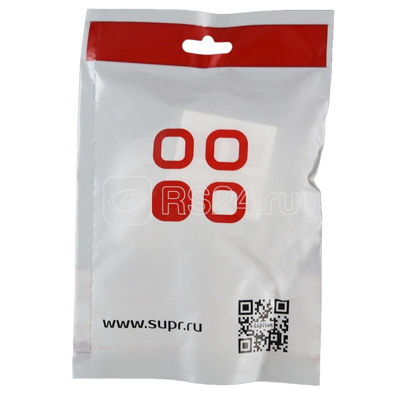 Панель лицевая 2 порта 45х45 Keystone шторки (DIY) SUPRLAN 10-0303-1