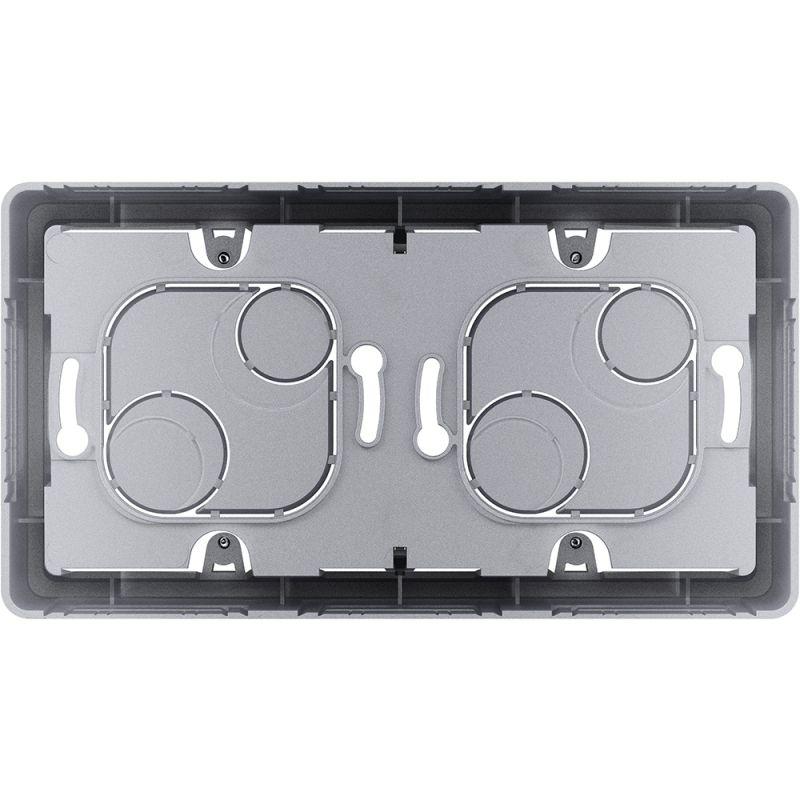 Коробка 2-м ОП Inspiria алюм. IEK 673992