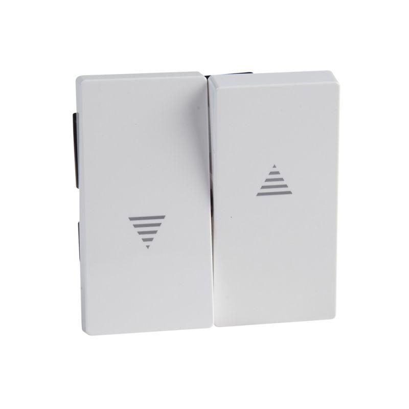 Клавиша 2-кл. Merten для рольставней бел. SchE MTN432425