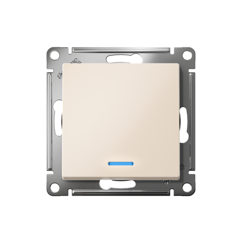 Переключатель проходной 1-кл. СП AtlasDesign 10А IP20 (сх. 6а) 10AX с подсветкой механизм беж. SE ATN000263