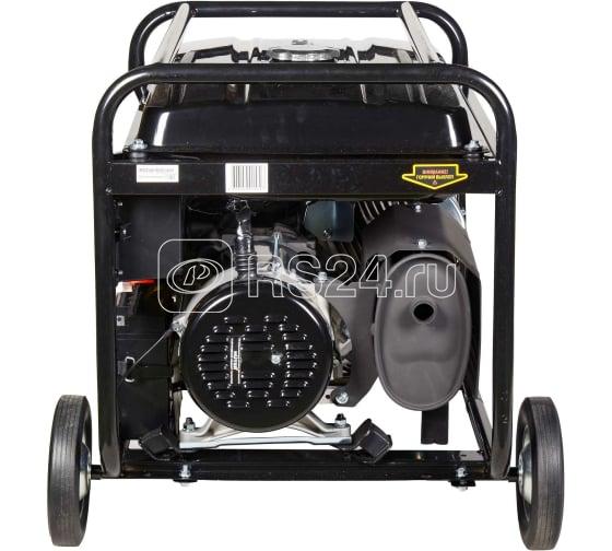 Бензогенератор DY6500LX 1ф 5000Вт ручной стартер с колесами с аккумулятором HUTER 64/1/15