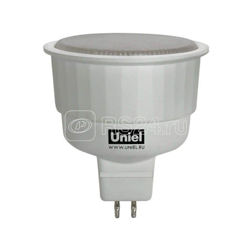 Лампа люминесцентная компакт. ESL JCDR 7Вт GU5.3 спиральная 2800К А Uniel 00932