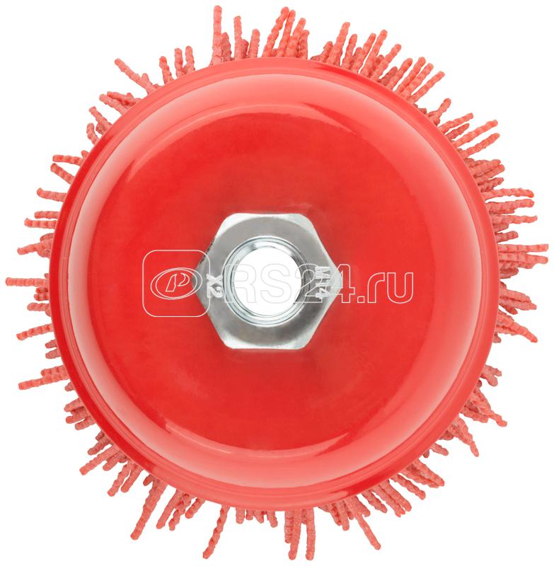 Корщетка-чашка нейлоновая гайка М14 профи 100мм FIT 38798