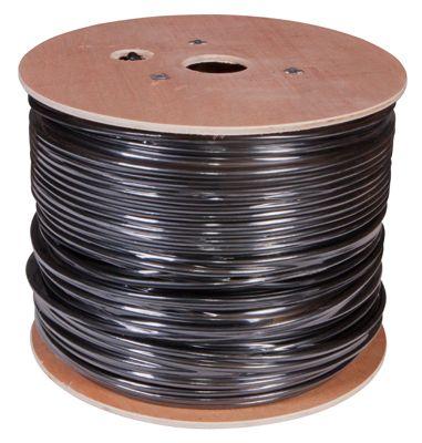 Кабель витая пара F/UTP кат.5e 4х2х24AWG solid PE OUTDOOR черн. (м) Rexant 01-0146
