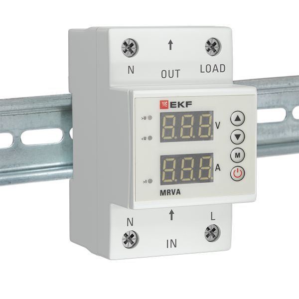 Реле напряжения и тока с дисплеем MRVA 63А PROxima EKF MRVA-63A