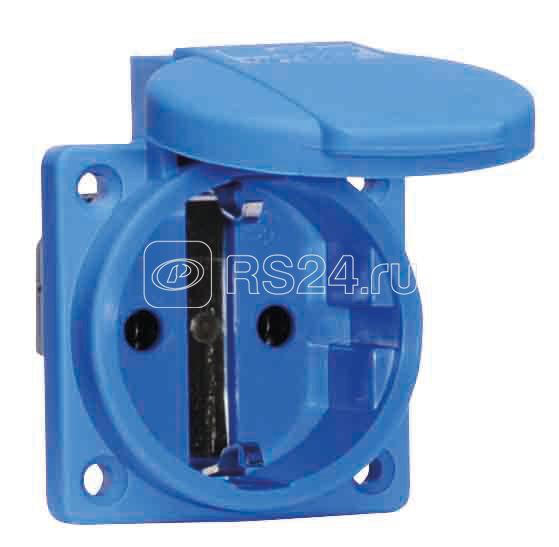 Розетка встраиваемая Schuko 16А 3п 250В IP54 Quick Connect син. Bals 71099