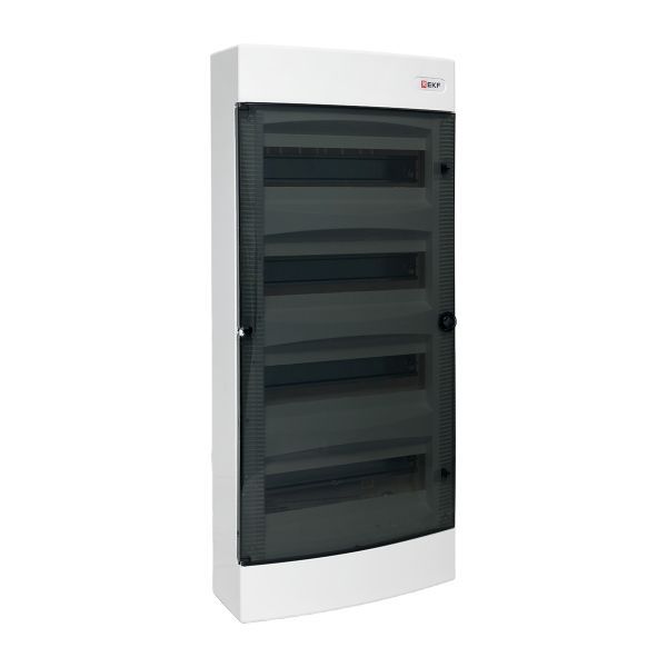 Щит распределительный навесной Unix 4х12мод. IP41 прозр. дверь PROxima EKF ux-4x12-n