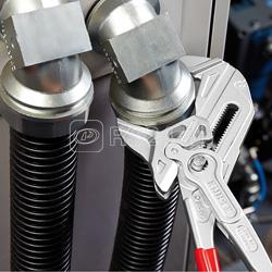 Клещи переставные-гаечный ключ 85мм (3 3/8дюйм) L-400мм Cr-V хром. обливные рукоятки Knipex KN-8603400