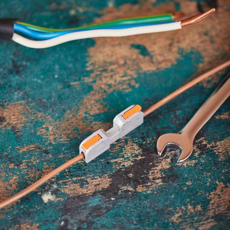 Клемма проходная разъемная СМК 222-421R 1п 0.2-2.5/4кв.мм сер. (блист.5шт) Rexant 07-5261-5