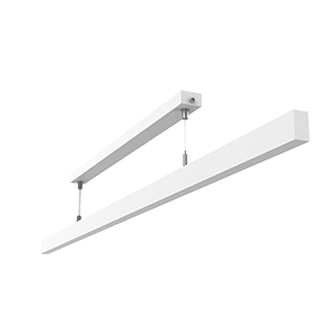 Светильник светодиодный Qubo-line 1510х20х40 45Вт 4000К подвесной рассеив. опал RAL9003 бел. муар VARTON V1-R0-00227-30000-4004540