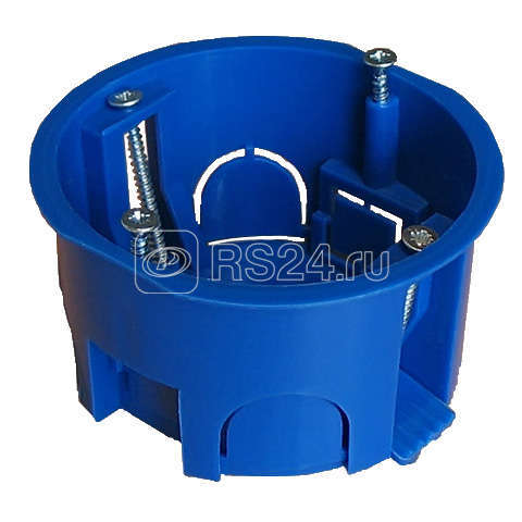 Коробка установочная СП d70х40 с винтами пластик. лапки для г/к Epplast 155175