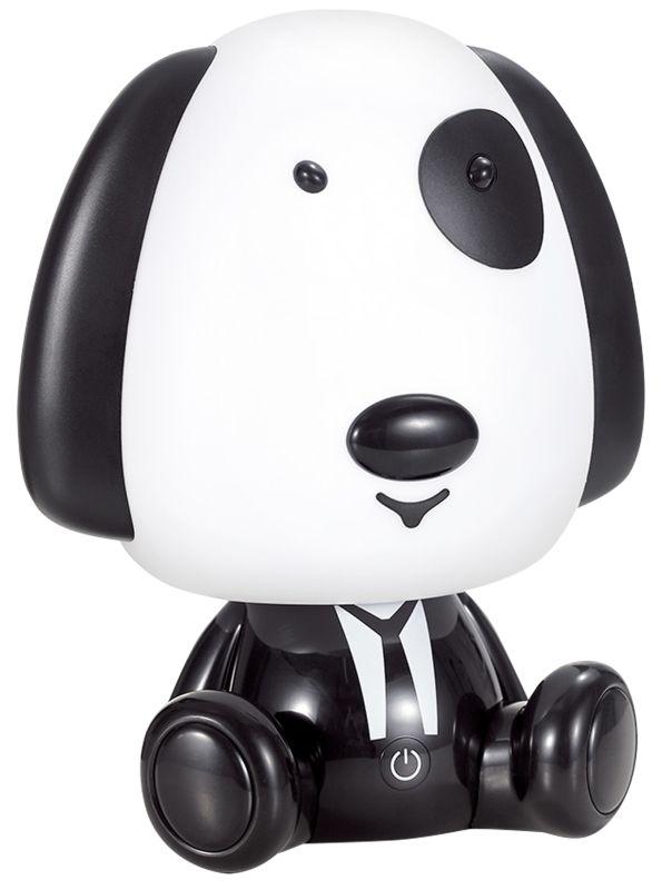 Светильник настольный KD-895 C41 LED 3Вт диммир. собака в костюме черн./бел. Camelion 13901